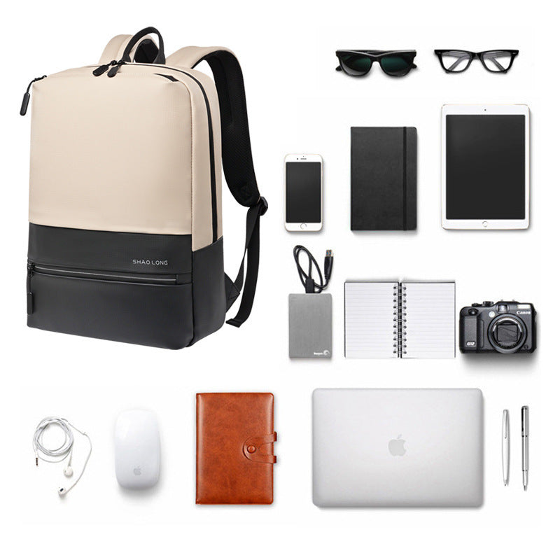 Men's Large-capacity Color Matching Business Backpack