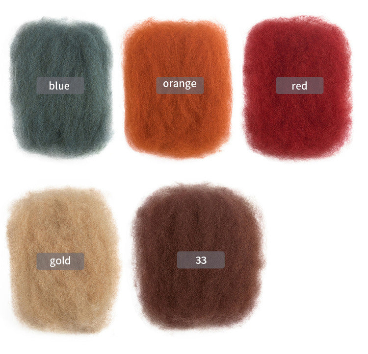 Factory Direct Supply Of New Products Torn Hair, European And American Hot models, Medium And Long Wigs, Real Hair AFRO KINKY BULK