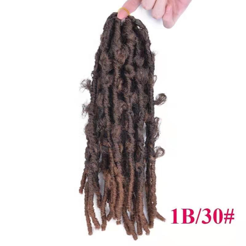 Cross-Border Wig Short Curly Hair Wrapped Tube Butterfly Song