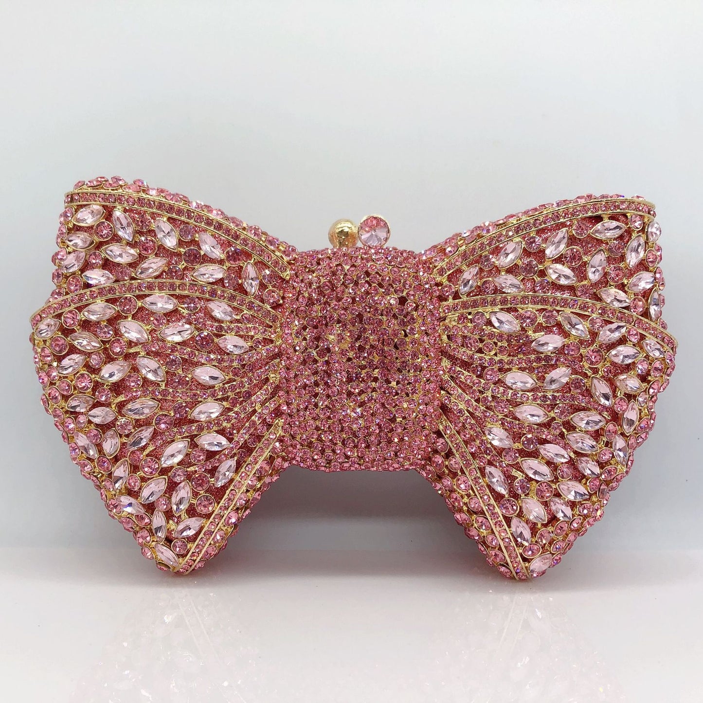 Bow Diamond Evening Bag Rhinestone Clutch