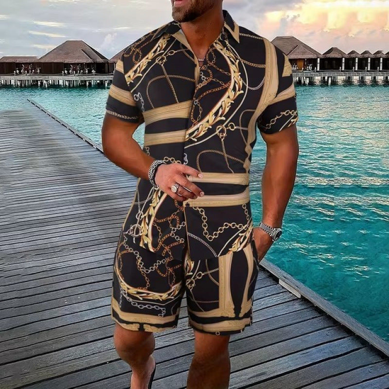 Men's Fashion Personality 3D Digital Printing Suit