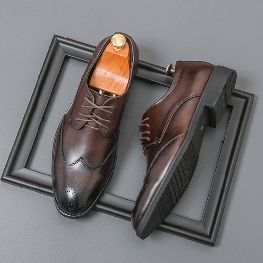 Plus Size Men's Leather Shoes Formal Wear