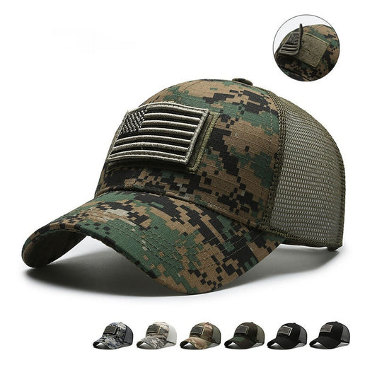 Tear Mark Velcro Outdoor Sun Protection Tactical Camouflage Baseball Hat