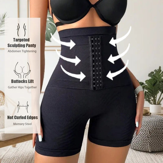 Women's Hip Raise Shaping Pants With Breasted Body Shaping