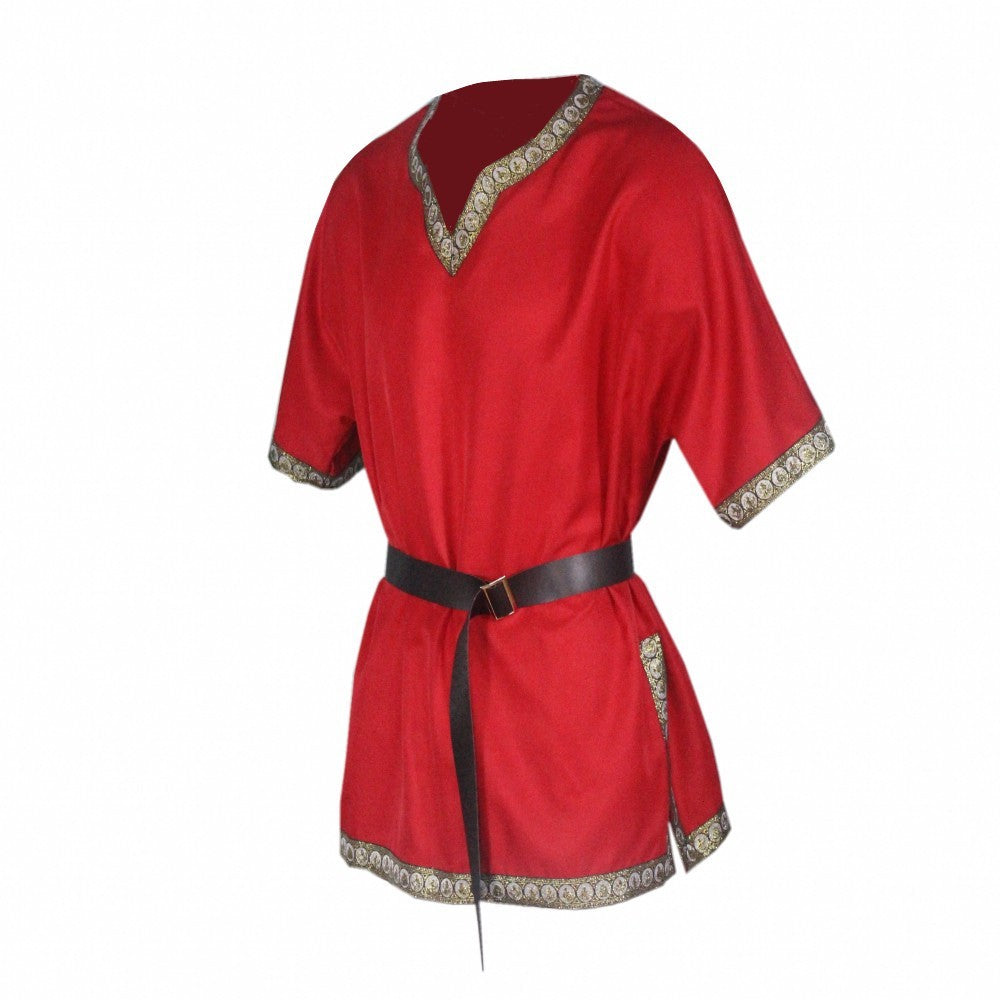 New Short Sleeve V-neck COS Costume Medieval Costume