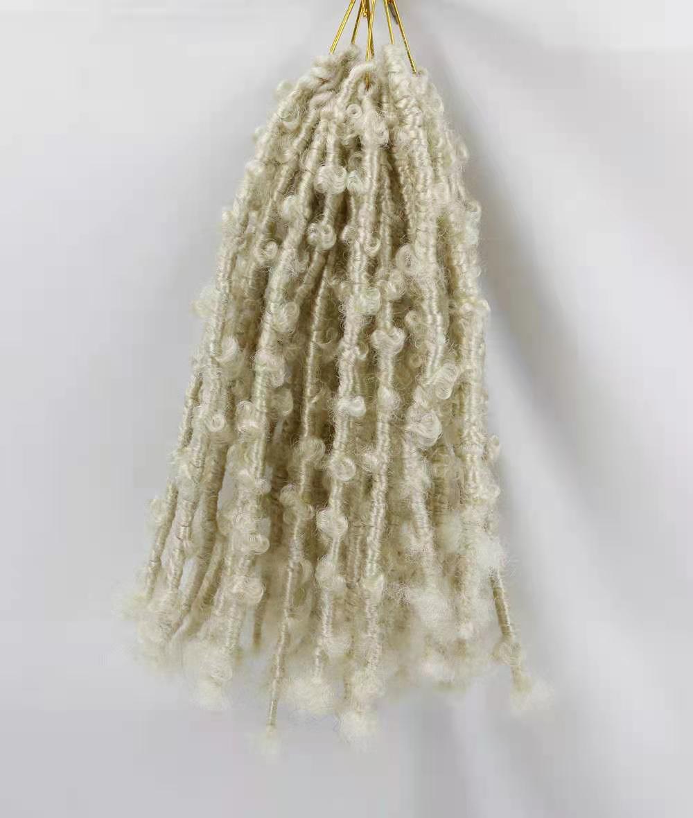 Cross-Border Wig Short Curly Hair Wrapped Tube Butterfly Song