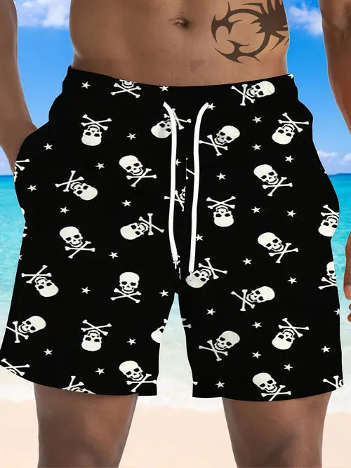 Men's Quick-drying Beach Casual Shorts Five-point Swimming Trunks