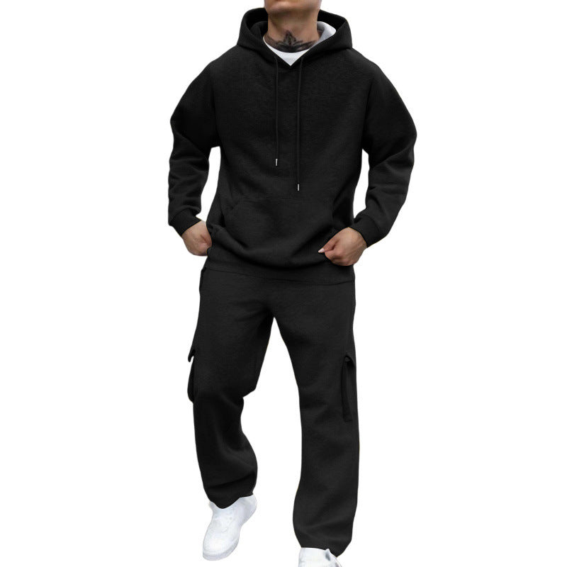 Men's New Autumn And Winter Fashion Hooded Pullover Suit