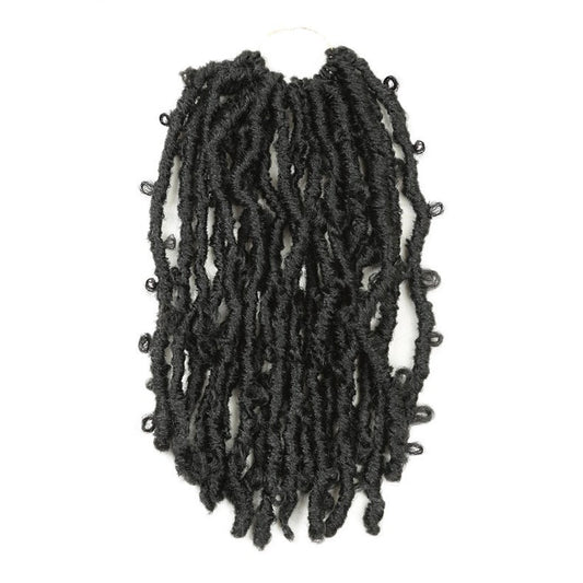 Cross-Border Wig Short Curly Hair Wrapped Tube Butterfly Song