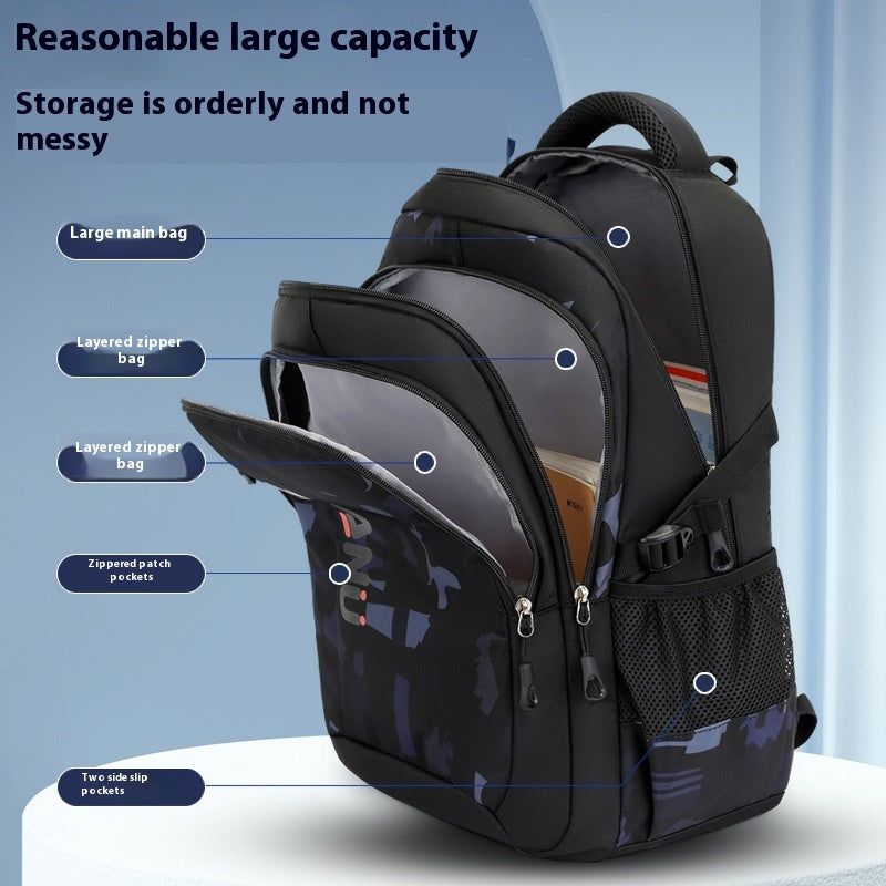New Casual Style Primary School Student Backpack Large Capacity