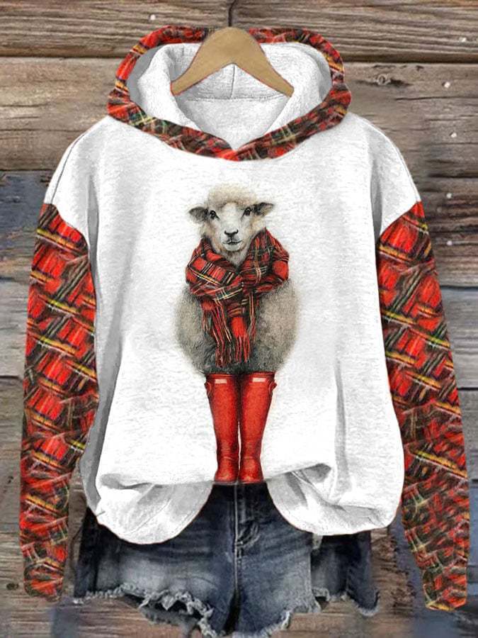 Halloween Animal Print Drop-shoulder Long-sleeve Women's Sweater