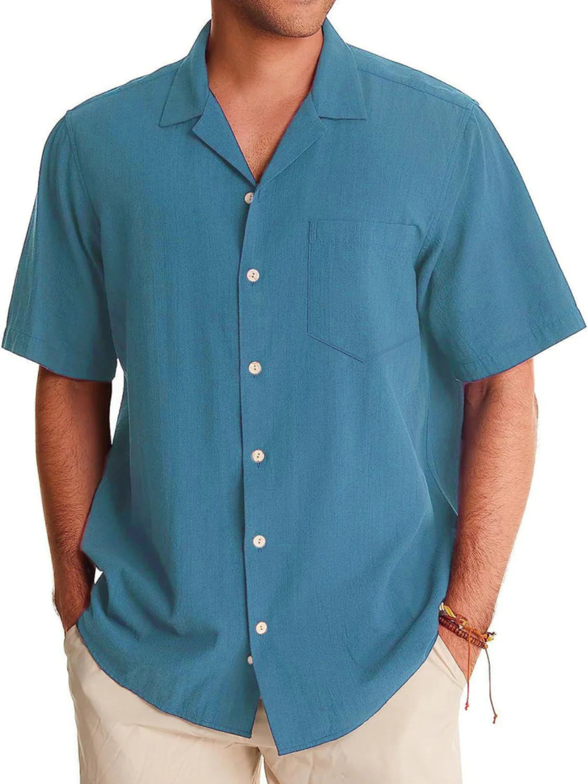 Lapel Hawaiian Shirt Plus Size Men's Digital Printing Men's Short Sleeve