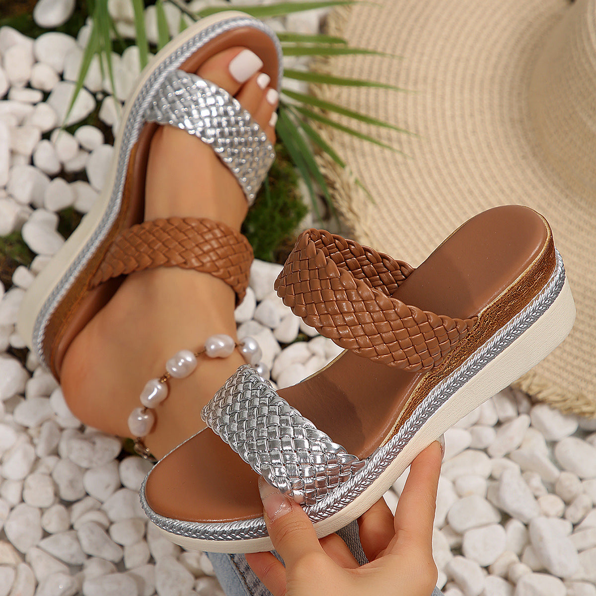 Plus Size Wedge Sandals For Women