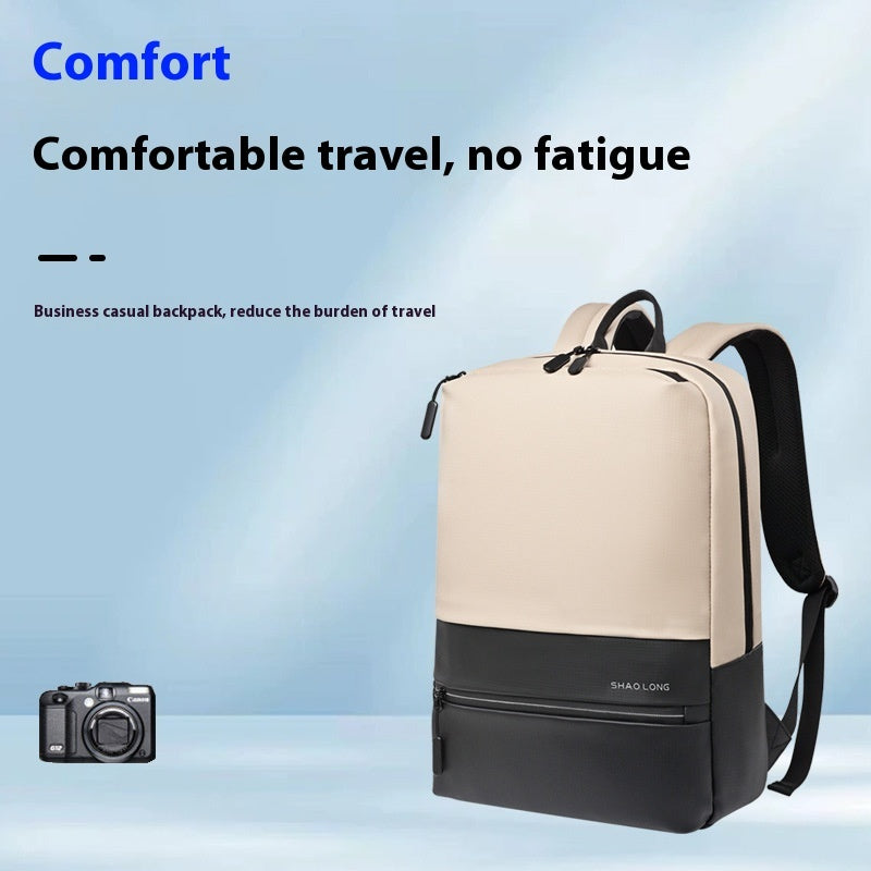 Men's Large-capacity Color Matching Business Backpack