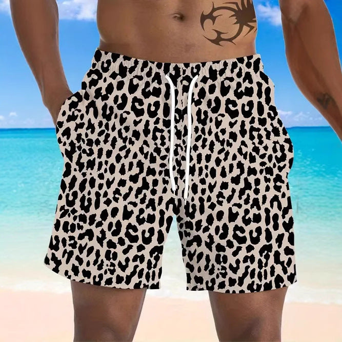 Men's Quick-drying Beach Casual Shorts Five-point Swimming Trunks