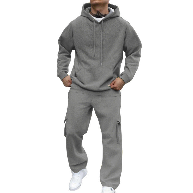 Men's New Autumn And Winter Fashion Hooded Pullover Suit